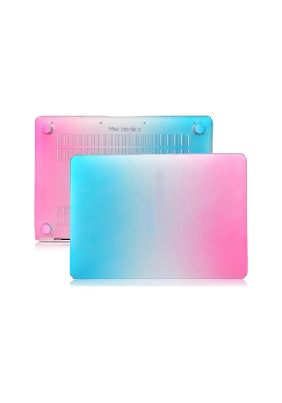 Macbook Air 13 İnç Kılıf A1369 A1466 Uyumlu Pembe Mavi Geçişli Hard Case Sert Koruyucu Kapak Gradient Ombre Laptop Case 2010-2017 Rainbow 01 Belirtilmemiş