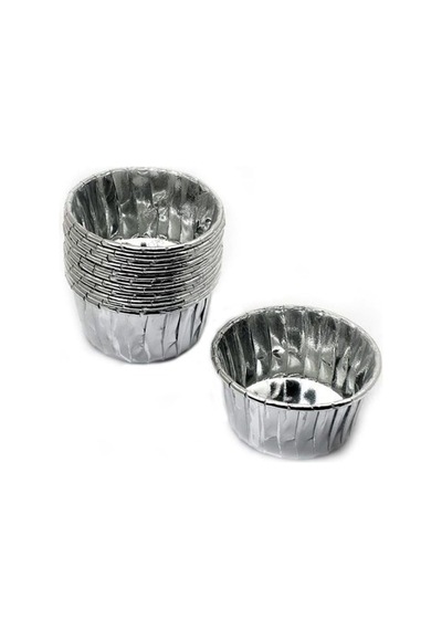 Tahtakale Toptancıları Cupcake Kalıbı Orta Boy 50 39 Sufle-muffin Kek Kalıbı 24 Adet Gümüş Diğer