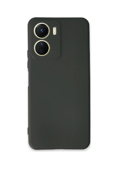 Vivo Y16 Kılıf First Silikon - Koyu Yeşil 0.2M-Çok Renkli