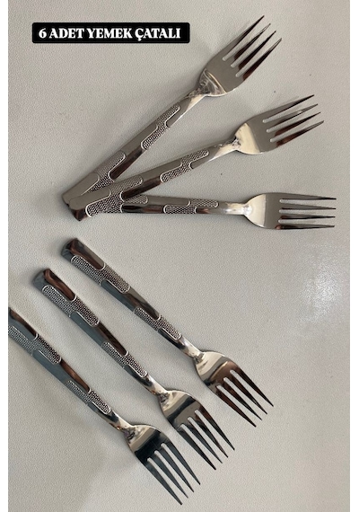Doğuş Mutfak Yemek Çatal  6 Lı 2 Ml Paslanmaz Çelik Metal