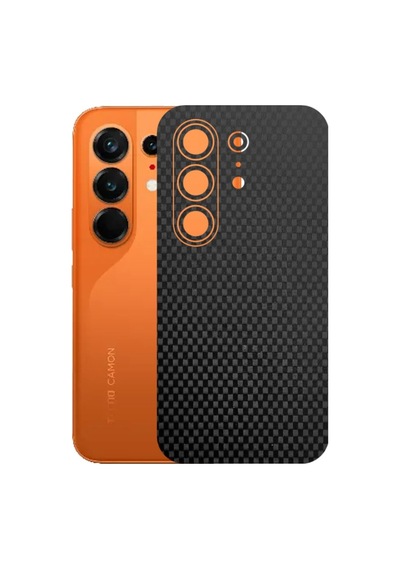 Kapps Tecno Camon 50 Ultra İle Uyumlu Fiber Serisi Premium Arka Kapak Kaplama Kenarlar Yoktur 35896369