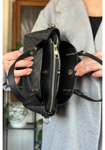 Just Polo Kadın Yeni Sezon El Ve Omuz Çantası Ebat 22x29 Cm Siyah
