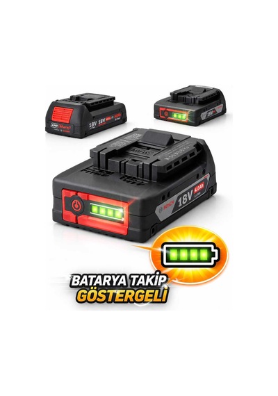Gba 18v 2.0ah Li-ıon Batarya Batarya Takip Göstergeli Güçlü & Uzun Ömürlü