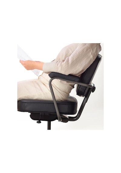 Alefjäll Çalışma Sandalyesi, Glose Siyah Ergonomik Siyah Alefjäll Çalışma Sandalyesi, Glose Siyah Ergonomik Siyah