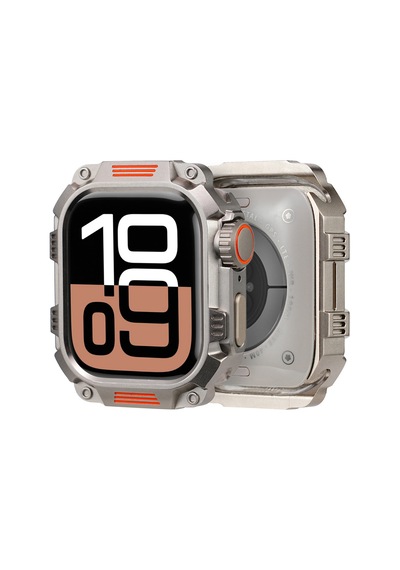 Watch Ultra 49 Mm İle Uyumlu Metal Saat Koruyucu Kılıf Zırh Tasarım Kasa