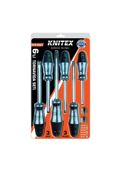 6pcs Tornavida Seti 6x150 Yıldız - 5x125 Düz-yıldız - 4x120 Düz-yıldız - 3x75 Düz 5332