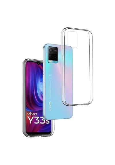 Vivo Y33s İle Uyumlu Kapak 1mm Süper Silikon Şeffaf Kılıf