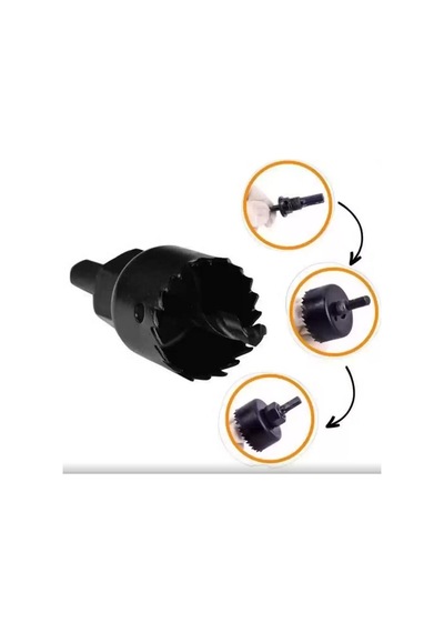 Zhltools 6 Parça Demir Ahşap Alçıpan Delme Buat Açma Seti