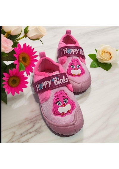 Gezer Ev İçi Ayakkabısı Kız Çocuk Panduf Fujia Şeker Pembe 001