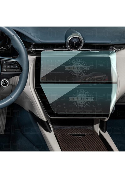Maserati Grancabrio Folgore 12,3 İnç Navigasyon 8,8 İnç Alt Ekran 9h Nano Ekran Koruyucu 2li Set