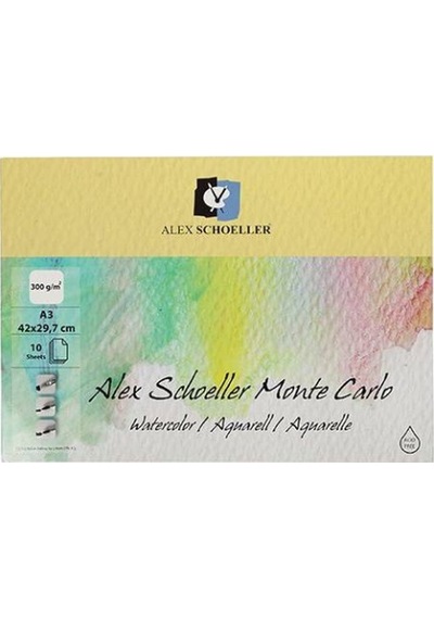 Alex Schoeller A3-300 G Monte Carlo Watercolor-aqurell Resim Def