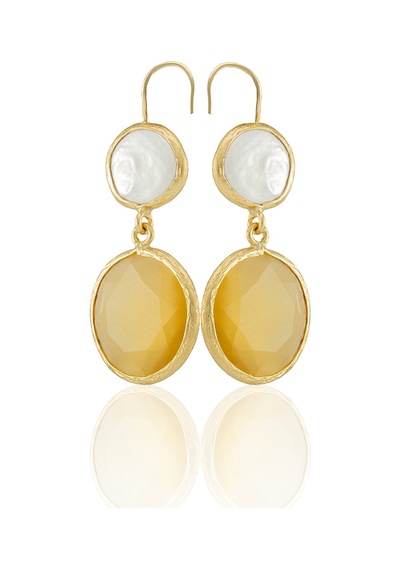 Kadir Jewellery 22 Ayar Altın Kaplama Kadın İnci Küpe -el İşçiliği Ve Hipoalerjenik Küpe Sarı 90612316