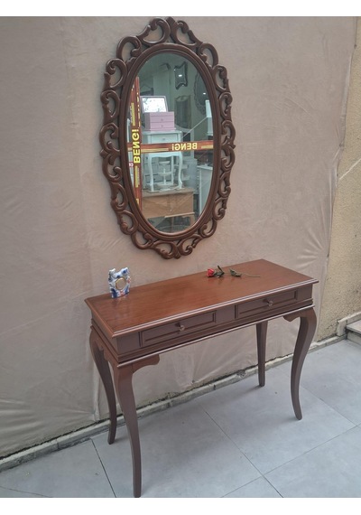Dresuar St 90599 Çift Çekmece Oval Aynalı Rustik Aslan Ayak Kayın Kaplam Natüre Ceviz Renk Kahverengi Dresuar St 90599 Çift Çekmece Oval Aynalı Rustik Aslan Ayak Kayın Kaplam Natüre Ceviz Renk Kahverengi
