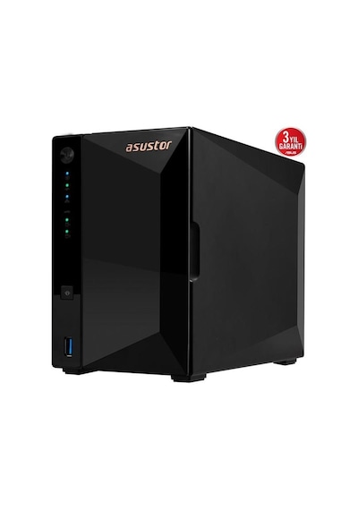 Asustor As3302t V2 Realtek Qc 2 Gb Ram- 2-diskli Nas Server Disksiz