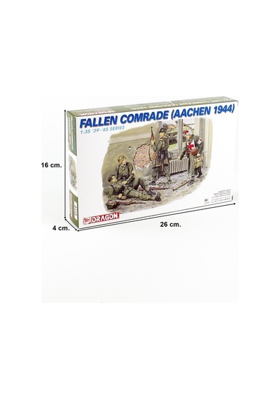 Dragon 6119 1/35 Ölçek, Yere Düşmüş Yoldaş Ve Asker Figürleri Aachen1944 , Plastik Model Kiti-57350