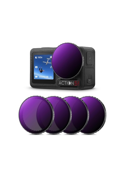 K&f Concept Nd Filtre Setleri, Push-in Filtre Nd8&pl+nd16&pl+nd32&pl+nd64&pl Filtre, Djı Osmo Action 5 Pro/action 4 İle Uyumlu, Polarize Nötr Yoğunluk