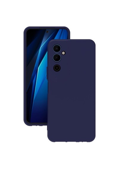 Tecno Pova Neo 2 Kılıf Kamera Korumalı Silikon Rubber Arka Kapak Lacivert