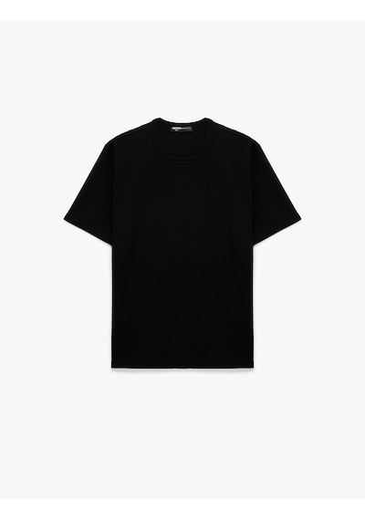 Koton Pamuklu Regular Fit Tok Kumaş Kısa Kollu Bisiklet Yaka Basic Tişört Siyah 6sam10384mk Koton Pamuklu Regular Fit Tok Kumaş Kısa Kollu Bisiklet Yaka Basic Tişört Siyah 6sam10384mk
