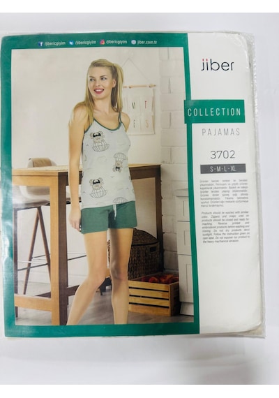 Jiber Bayan Şortlu Takım 2 takım Xl Beden-3702 Haki