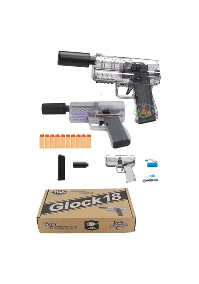 Şarjlı Tam Otomatik Sünger Atan Tabanca Glock 18