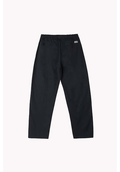 Obey Kolay Giyilen Twill Pantolon - %100 Pamuk Erkek Pantolonu Siyah