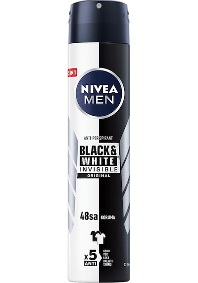 2 Adet Nivea Deodorant Invisible Black&white Erkek 200 Ml