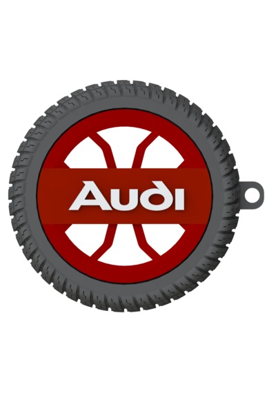 Audi Uyumlu Özel Tasarım Anahtarlık - Premium Hafif Ve Dayanıklı Kırmızı