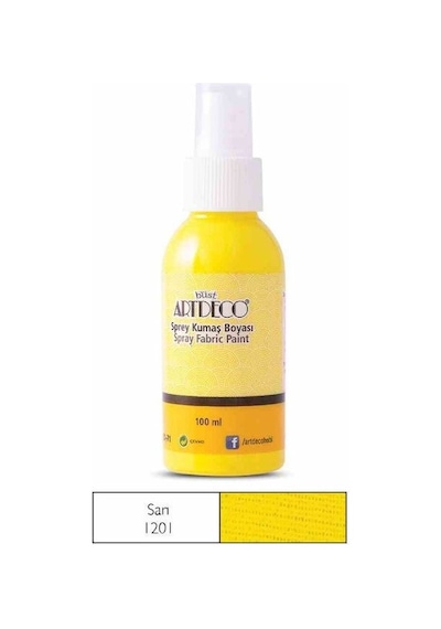 Artdeco Sprey Kumaş Boyası Sarı 1201 100 Ml