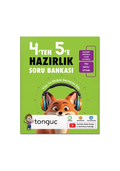 Tonguç Yayınları 4 Ten 5 E Hazırlık Kitabı Tonguç: ''4'ten 5'e Eksiksiz Geçmenin Yolu'' Çok Renkli