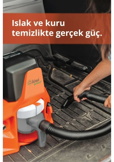 Kiwi KGCC 590 Yüksek Basınçlı Araba Yıkama Makinesi (130 Bar) ve Elektrik Süpürgesi 2’si 1 Arada