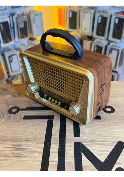 Güneş Panelli Şarjlı Radyo Bluetooth Hoparlör Usb Sd Fm Am Radyo
