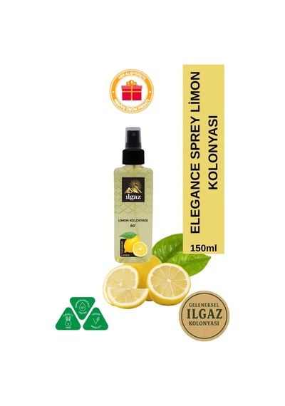 Ilgaz Elegance 80 Derece Limon Kolonyası Sprey Pet Şişe 150 ML