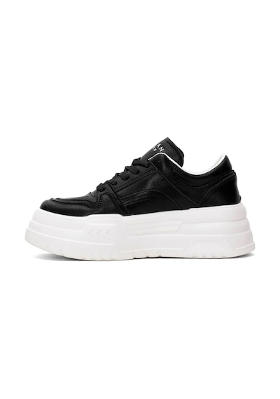Lufian Darla Kadın Hakiki Deri Klasik Sneaker Siyah 121230020 Siyah