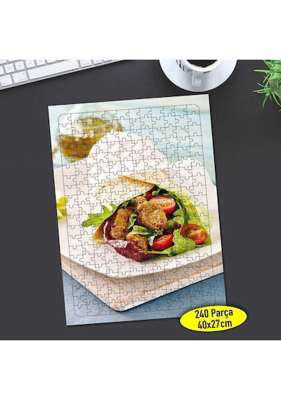 Et Dürüm Wrap Restoran 240 Parça Puzzle Yapboz-98566843