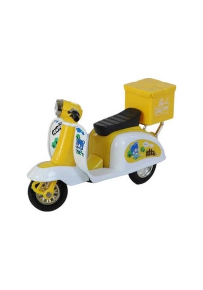 Çek Bırak Metal Vespa Motor 12 Cm - Fy361a-12d - Sarı