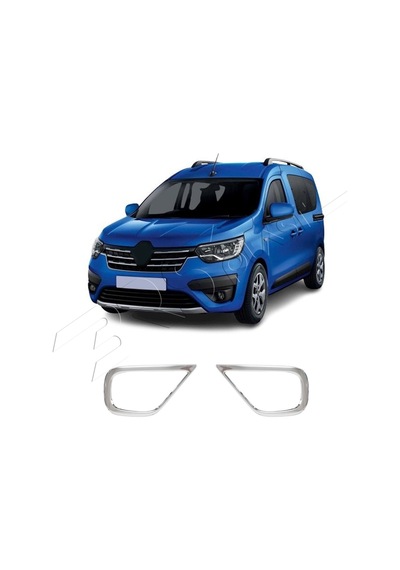 Renault Express Uyumlu 2021 Ve Üzeri Krom Sis Çerçevesi 2 Parça Paslanmaz Çelik