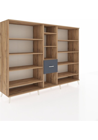 Hyperion Dolap 11 Raflı 3 Çekmeceli 220x44x163 Çam-çam/antrasit Çam-çam/antrasit Hyperion Dolap 11 Raflı 3 Çekmeceli 220x44x163 Çam-çam/antrasit Çam-çam/antrasit