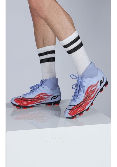 Jump Orthopedix Futbol Boğazlı Çoraplı Bilekli Krampon Spor Ayakkabısı 29676 Mor