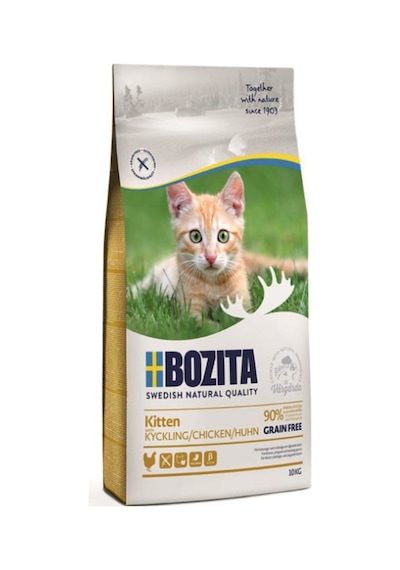 Bozita Kitten Tahılsız Tavuklu Yavru Kedi Maması 10 KG