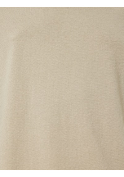 Koton Pamuklu Kısa Kollu Regular Fit Bisiklet Yaka Basic Tişört Bej 5wam10188hk Ekru