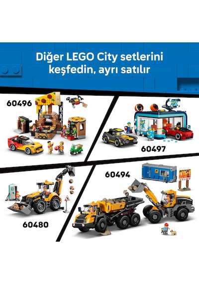 LEGO® City Yolcu Jeti 60492 - 4 Yaş ve Üzeri Çocuklar için 4 Minifigür İçeren Yaratıcı Oyuncak Yapım Seti (118 Parça)