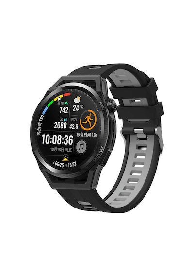 Huawei Honor Magic 2 42Mm Kordon Çift Renk Çizgili Kordon