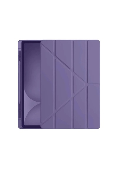 Magicool Apple iPad Uyumlu Pro 11 2024 Kılıf Kalemlikli Hugo Tablet Kılıfı - Mor Diğer