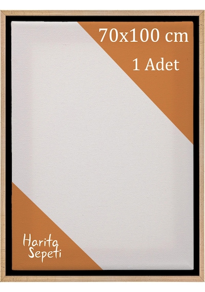 Gold Çerçeveli Tuval 70 x 100 CM Yatay & Dikey Profesyonel %100 Pamuk Boş Tablo