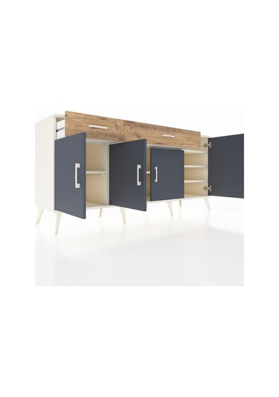Hyperion Konsol 5 Raflı 2 Çekmeceli 4 Kapaklı 176x44x83 Aytaşı-antrasit/çam Antrasit/çam Hyperion Konsol 5 Raflı 2 Çekmeceli 4 Kapaklı 176x44x83 Aytaşı-antrasit/çam Antrasit/çam