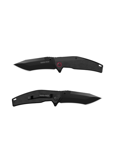 Swisstech G10 Folding Knife-black Tini Siyah