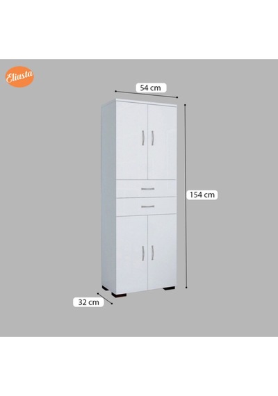 Çok Amaçlı Dolap Mutfak Dolabı Banyo Dolabı Ofis Dolabı Beyaz