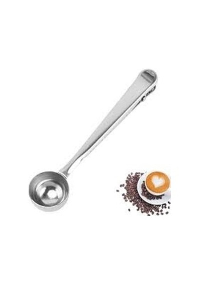 Kyr-5224 Klipsli Kahve Ölçüm Kaşığı Gümüş Metal