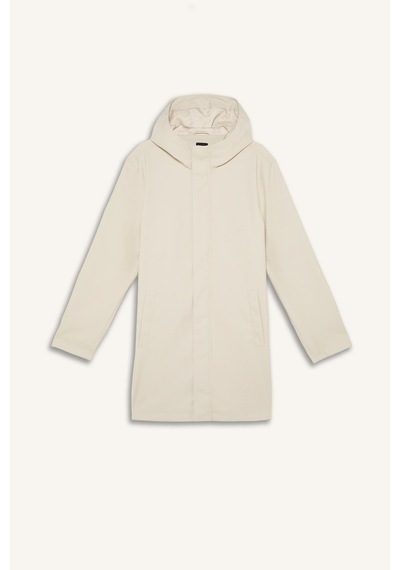 Defacto Regular Fit Kapüşonlu Çıtçıtlı Astarlı Suni Deri Parka H2892ax26aubg721 Bej-bg721