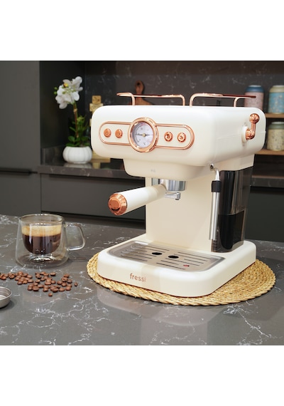 Fressi EM-01 Ristretto Süt Köpürtücülü 20 Bar Basınçlı Espresso Latte Cappuccino Americano Makinesi 1.2 L